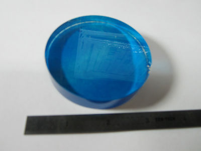Optical Flat chipped on edge Covered in Protective Coat Optics