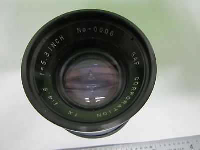 Optical Scientific Lens Gaf Corp 1X Very Pronounced Convex Lens Optics