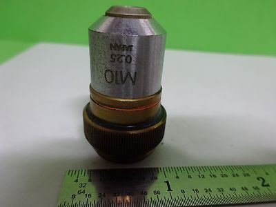 FOR PARTS MICROSCOPE OLYMPUS M10 OBJECTIVE  JAPAN OPTICS BIN#K1-M-17