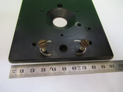 ANTIQUE BAUSCH LOMB STAGE TABLE MICROSCOPE PART AS PICTURED G8-A-51