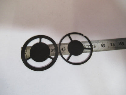DARK FILED RINGS BAUSCH LOMB  OPTICS MICROSCOPE PART AS PICTURED &S9-A-19