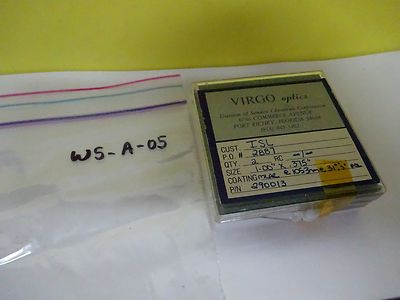 Optical Coated Lens Lot of Two Lenses Laser Optics