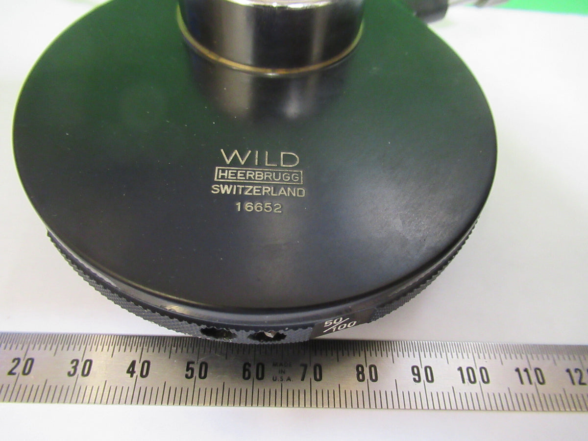 WILD HEERBURGG PHASE CONTRAST CONDENSER MICROSCOPE PART AS PICTURED &S8-A-81
