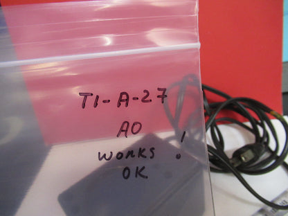 AO AMERICAN OPTICS SPENCER LAMP ASSEMBLY MICROSCOPE PART AS PICTURED T1-A-27