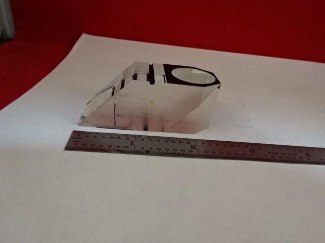 MICROSCOPE PART NIKON JAPAN GLASS PRISM OPTICS  AS IS #X3-A-04