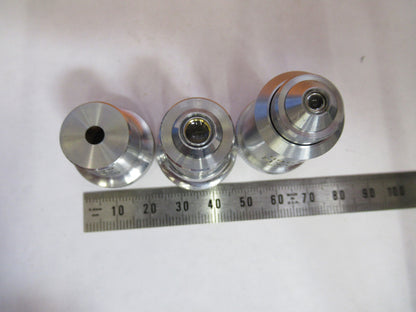 LOT UNITRON JAPAN 4X 40X 10X OBJECTIVE  LENS MICROSCOPE PART AS PICTURED Y1-A-58