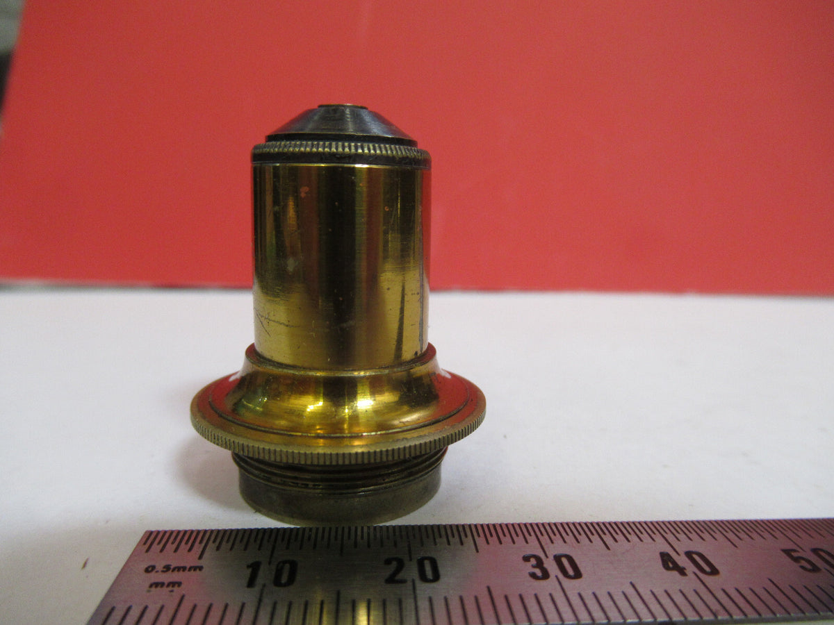 ANTIQUE BRASS WATSON LENS OBJECTIVE MICROSCOPE AS PICTURED &F8-A-77