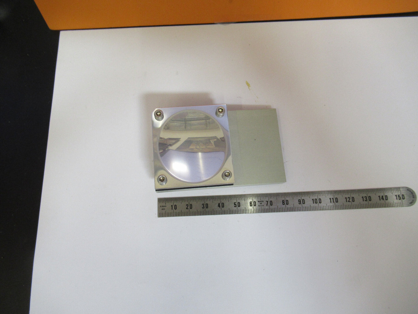 OPTICAL METAL CONCAVE MIRROR REFLECTOR LASER OPTICS AS PICTURED Y2-A-33