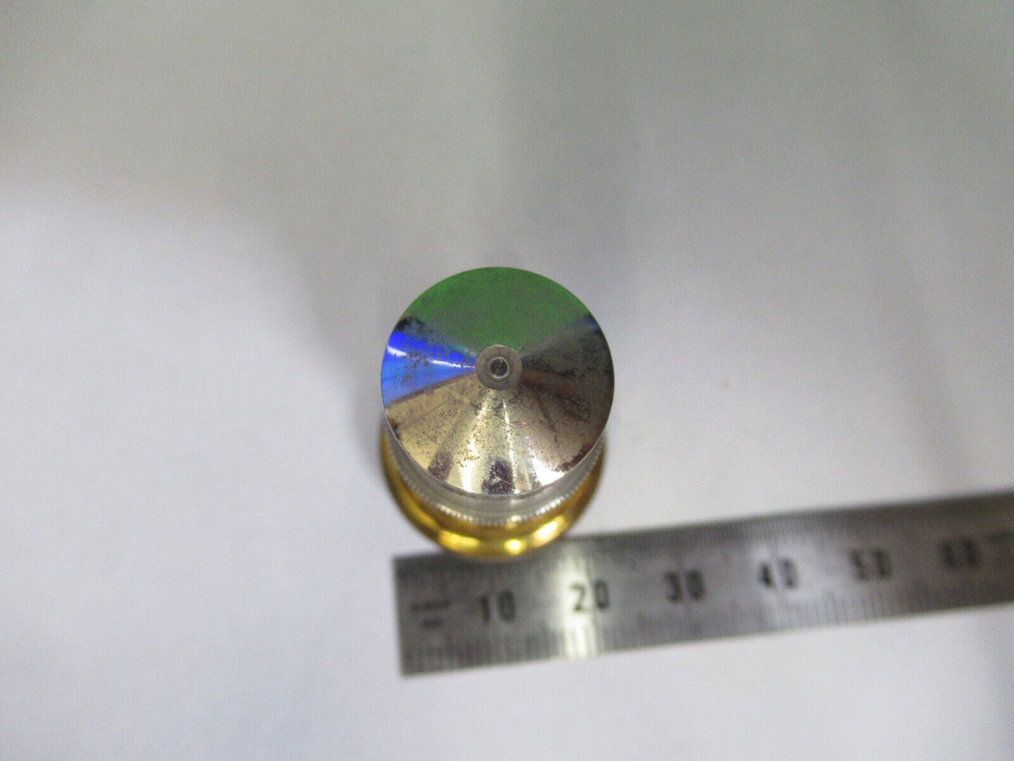 ANTIQUE BRASS OBJECTIVE SPENCER 95X LENS MICROSCOPE PART AS PICTURED &H9-C-11