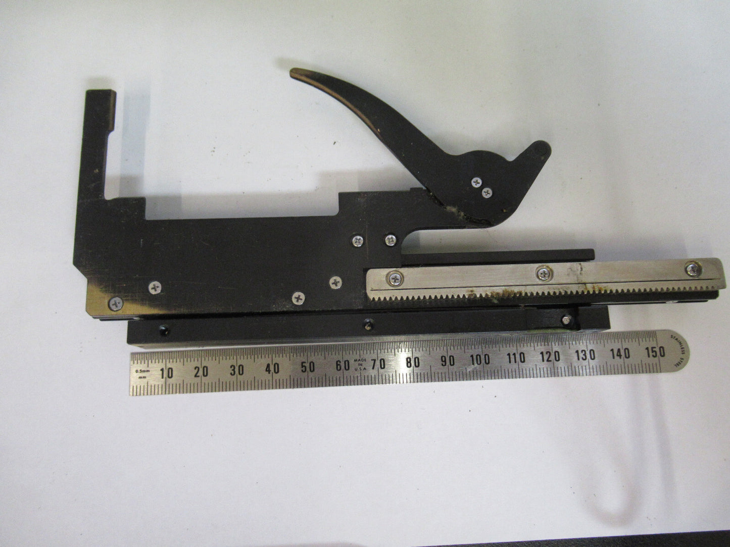 FOR PARTS OLYMPUS JAPAN STAGE CLIPS MICROSCOPE PART AS PICTURED #W5-B-52