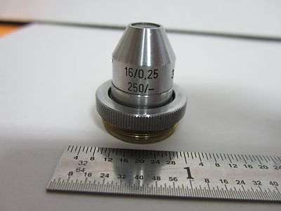 MICROSCOPE PART OBJECTIVE REICHERT AUSTRIA 16X OPTICS AS IS BIN#M7-R-06