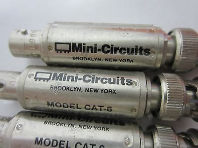 LOT 7 EA TERMINATIONS + MINI CIRCUITS CAT-6 ATTENUATORS AS IS BIN#J3-14