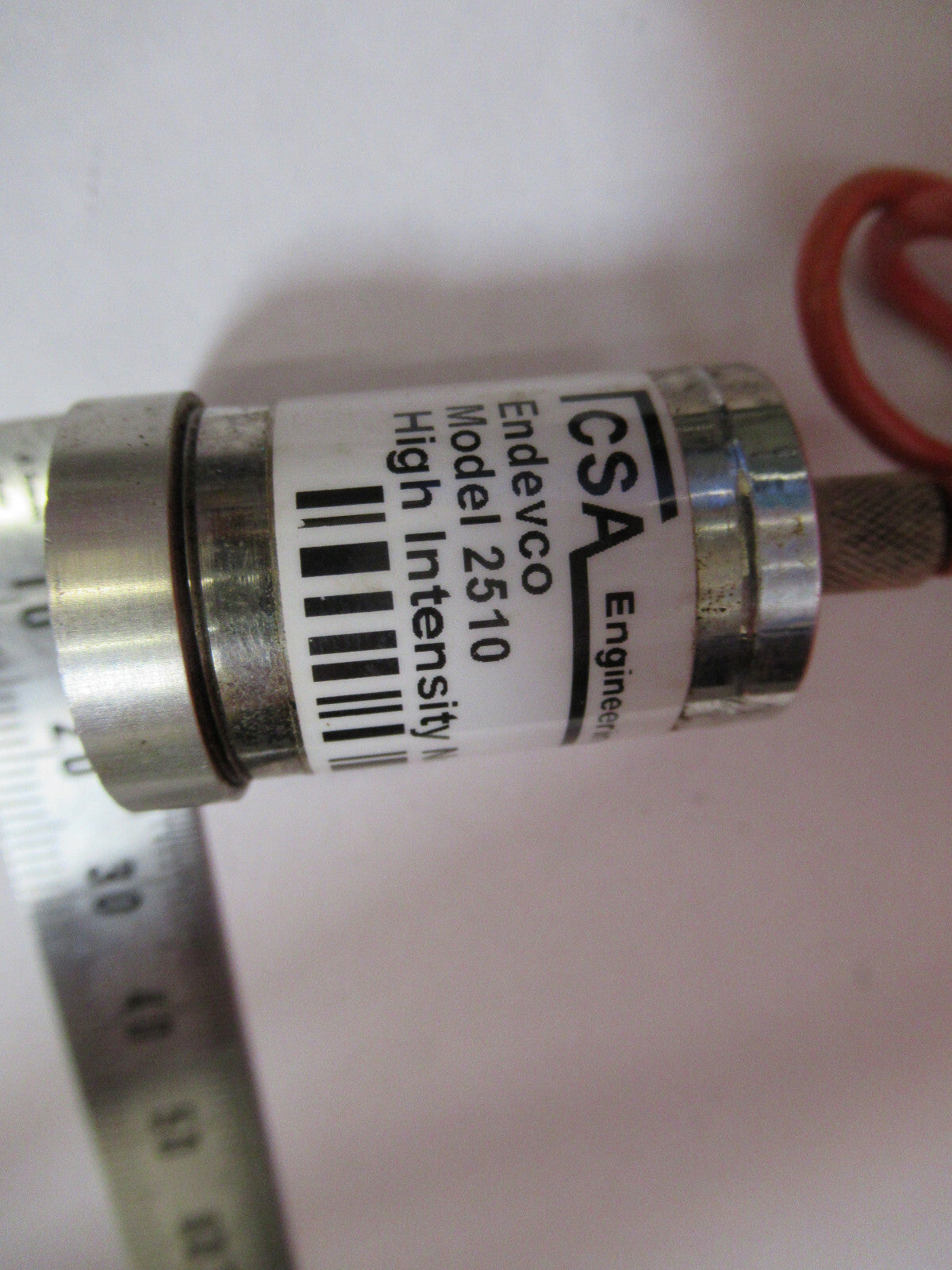ENDEVCO HIGH INTENSITY MICROPHONE 2510 PRESSURE SENSOR AS PICTURED &S9-A-42