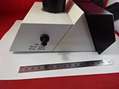 Leica Dmr Germany 551501 Trinocular Head Microscope Part Optics