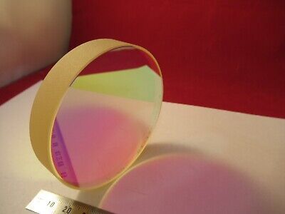 OPTICAL FLAT ZERODUR COATED 3" DIAMETER 1/10 WAVE OPTICS AS PIC &9-FT-74
