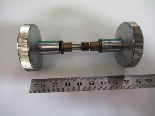 SPENCER AO SET of KNOBS STAGE ANTIQUE MICROSCOPE PART as pic T6-A-70