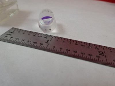 OPTICAL SPECTRA PHYSICS COATED OUTPUT LENS LASER OPTICS AS IS BIN#P1-C-07