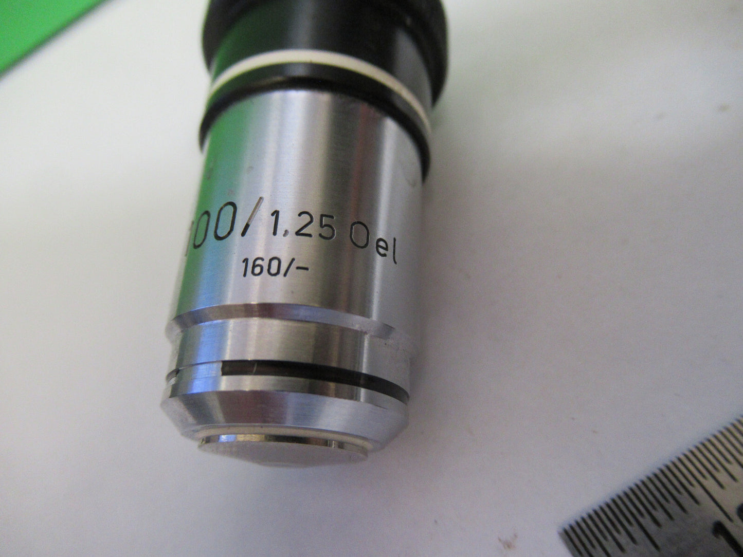for parts [dirty] CARL ZEISS OBJECTIVE 100X /160 MICROSCOPE AS PICTURED H2-A-40
