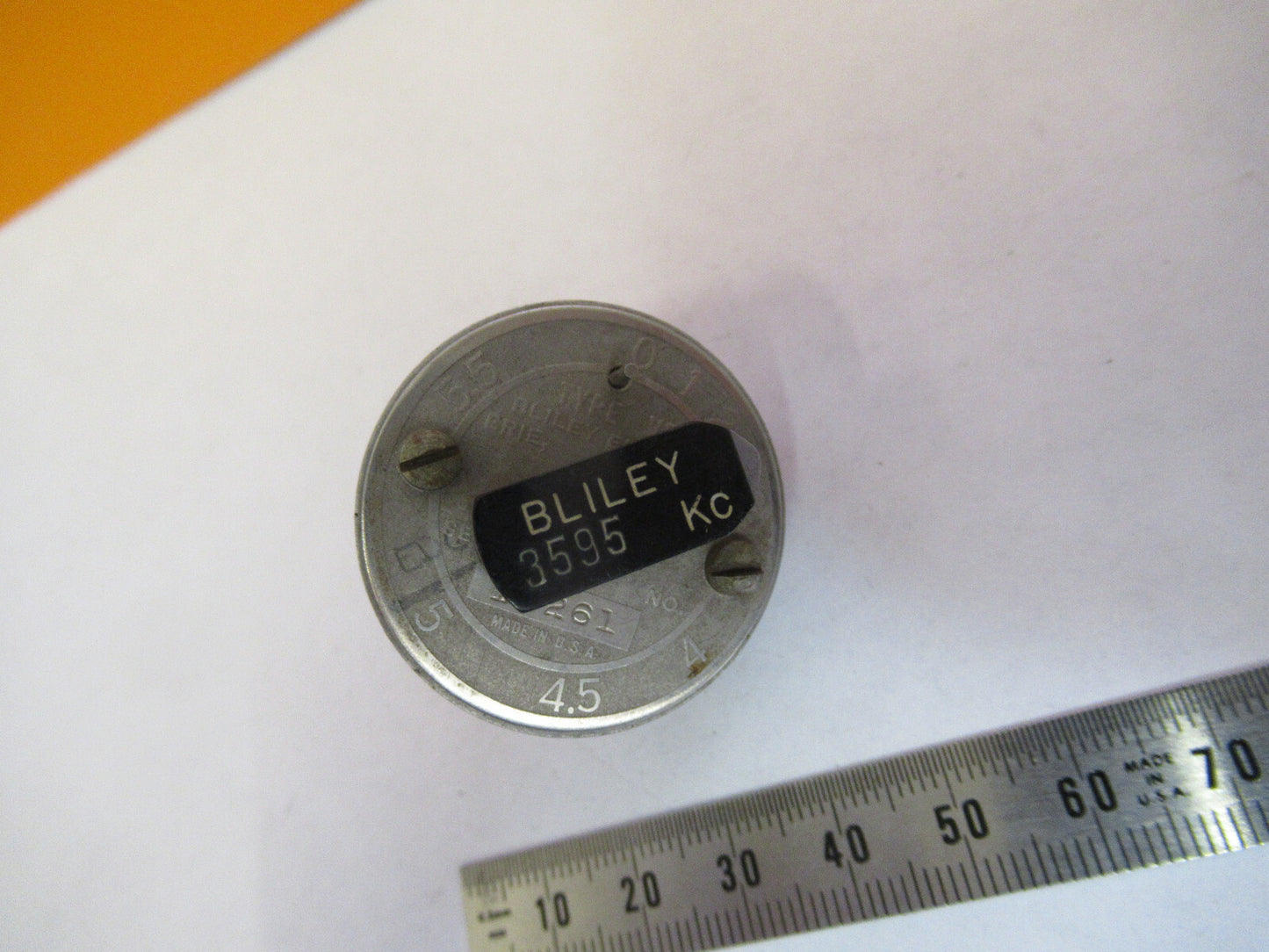 BLILEY RESONATOR QUARTZ CRYSTAL VF1 VARIABLE FREQUENCY AS PICTURED &1-DT-25