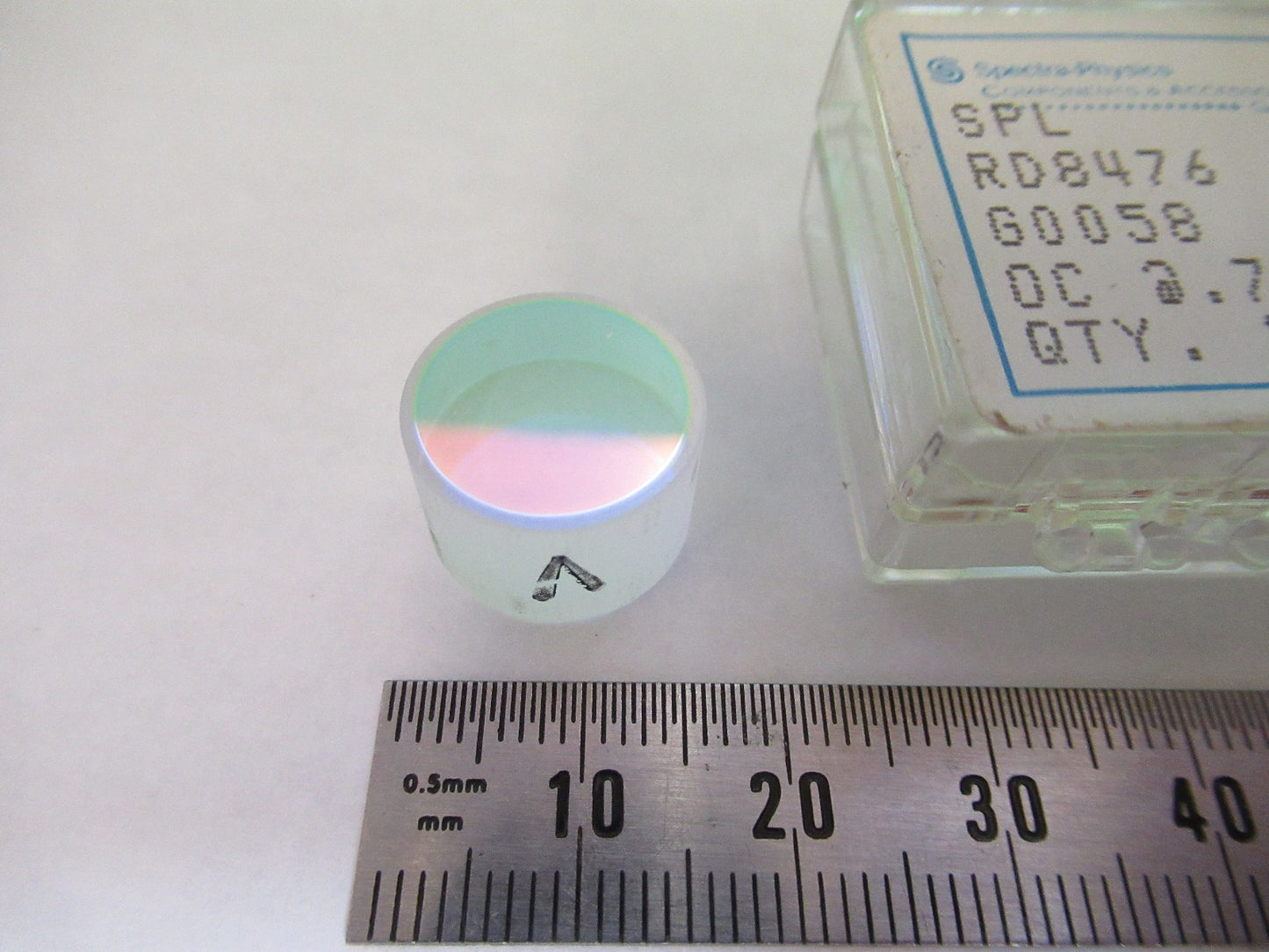 LOT OPTICAL SPECTRA PHYSICS SPL COATED LENS PHOTONICS OPTICS AS PICTURED T6-B-29