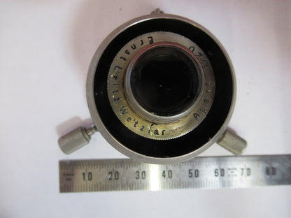 ANTIQUE ERNST LEITZ DARK PHASE CONDENSER MICROSCOPE PART AS PICTURED F8-A-11