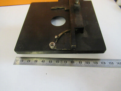 ANTIQUE ERNST LEITZ STAGE XY TABLE GERMANY MICROSCOPE PART AS PICTURED 8Y-A-53