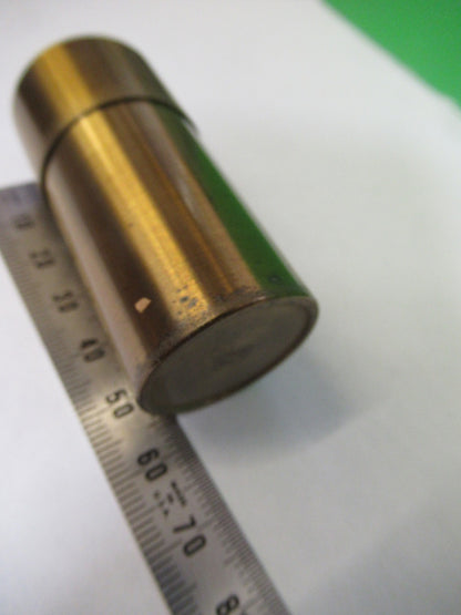 ANTIQUE BAUSCH LOMB BRASS CAN OBJECTIVE MICROSCOPE PART AS PICTURED  V1-A-05