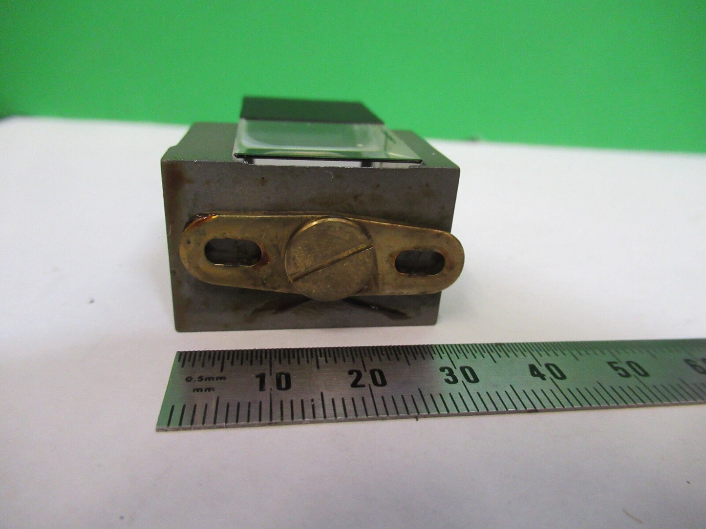 ANTIQUE BAUSCH LOMB HEAD GLASS PRISM OPTICS MICROSCOPE PART AS PICTURED 18-FT-15