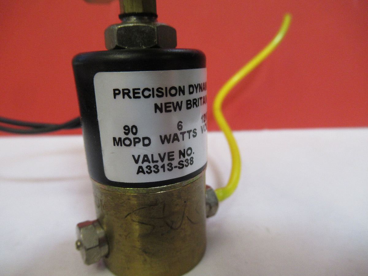 ELECTRIC SOLENOID AIR VALVE PRECISION DYNAMICS CONTROL FLOW AS IS H9-B-26