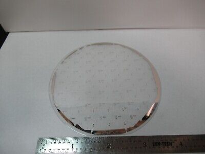 SAPPHIRE WAFER SINGLE CRYSTAL PLATINUM COATED with DEVICES AS PICTURED &7B-B-148