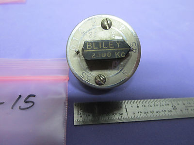 VINTAGE WWII QUARTZ CRYSTAL BLILEY ELECTRIC VARIABLE 2400 KC FREQUENCY VF1 11-15