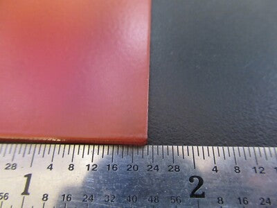 OPTICAL OPAQUE DULL ORANGE PLATE OPTICS AS PICTURED &A7-A-43
