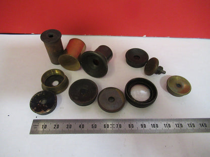 ANTIQUE BRASS LOT VERY OLD SCOPES MICROSCOPE PART AS PICTURED S3-B-02