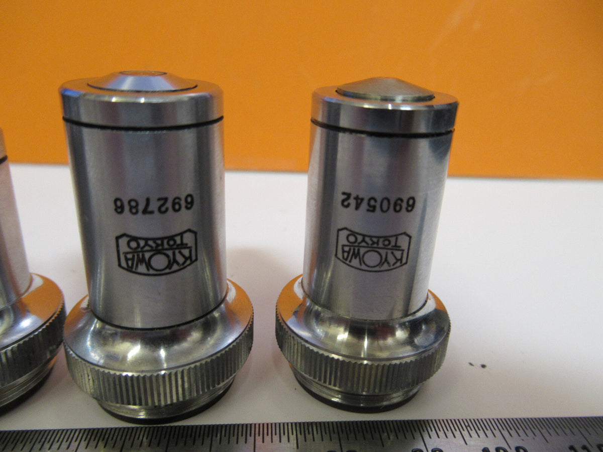 LOT ANTIQUE KYOWA TOKYO JAPAN OBJECTIVE MICROSCOPE PART AS PICTURED Y2-A-23