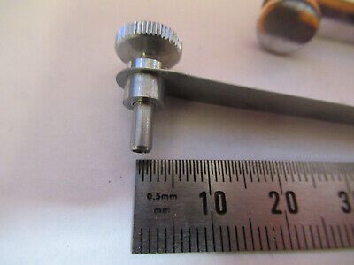 PAIR ANTIQUE CLIPS UNITRON JAPAN MICROSCOPE PART AS PICTURED 4B-FT-14
