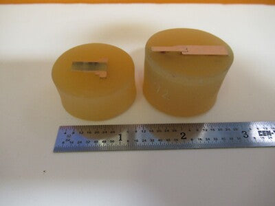 Los 2 Stück METALLOGRAPHISCHES METALLQUERSCHNITTPROBE MIKROSKOPISCHE PROBE &amp;A7-A-20