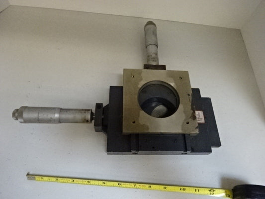 WILDER OPTO-METRIC TOOLS XY MICROMETER STAGE TABLE GERMANY AS IS #TC-1