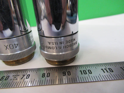 LOT 4ea OBJECTIVE BAUSCH LOMB INDUSTRIAL MICROSCOPE PART AS PICTURED X6-A-105