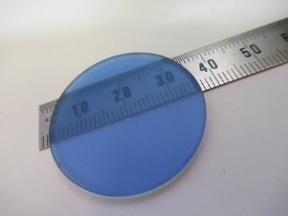WILD HEERBRUGG SWISS BLUE FILTER GLASS MICROSCOPE PART AS PICTURED X5-A-64