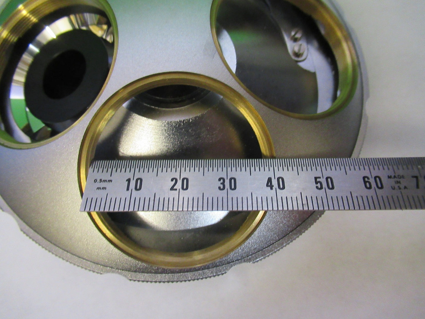MITUTOYO ULTRAPLAN 378-013 nosepiece quad 38mm MICROSCOPE PART U8-B-07