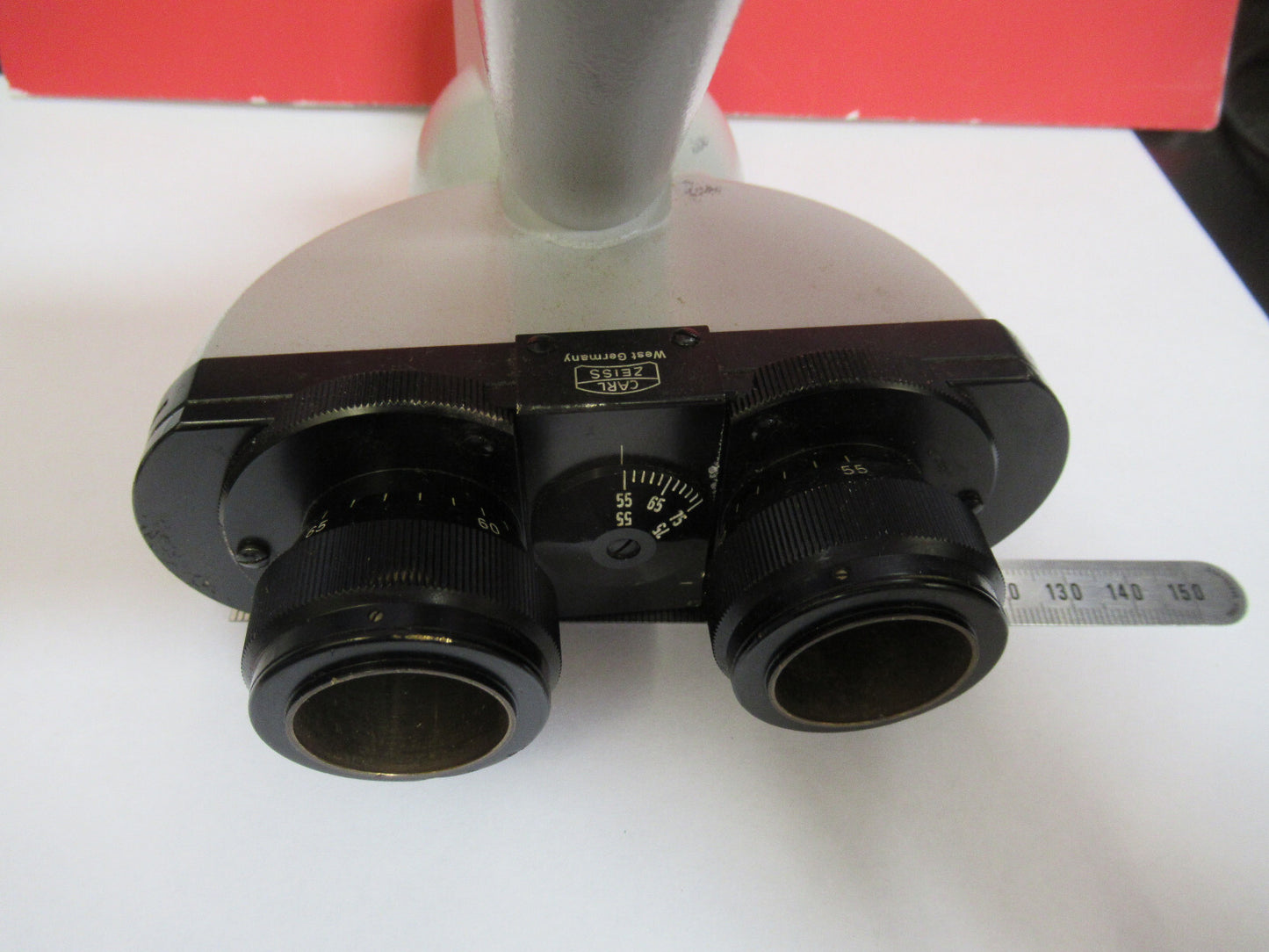 MIKROSKOPTEIL ZEISS DEUTSCHLAND TRINOKULARKOPFOPTIK WIE ABGEBILDET #81-B-18