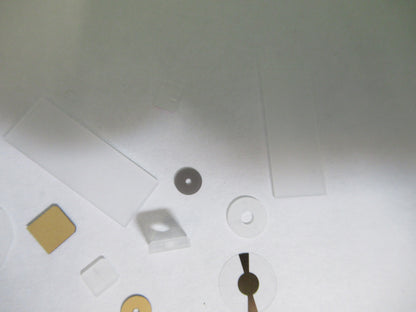 Lot Blanks Piezoelectric Quartz Crystal X-y-cut Gold Coated Piezo Sensor