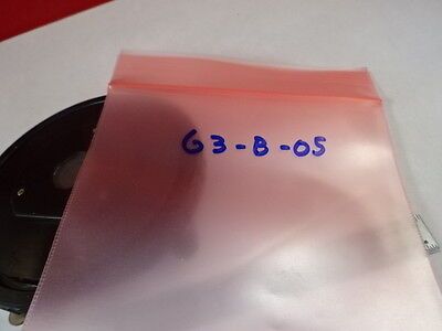 MICROSCOPE PART UNKNOWN SPECIMEN TABLE STAGE + CLIPS AS IS #G3-B-05