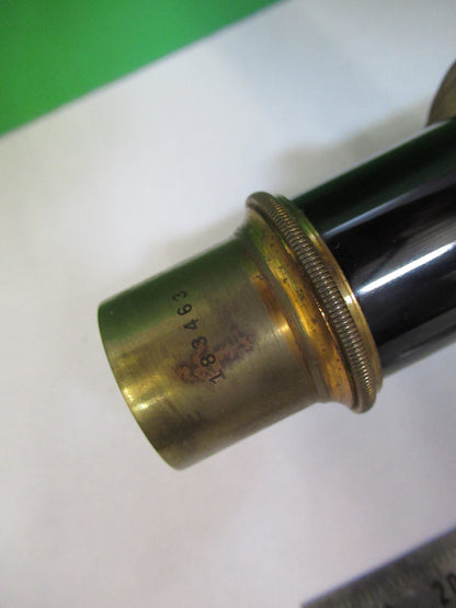Antique Brass Bausch & Lomb Tubus + Nosepiece Microscope Part