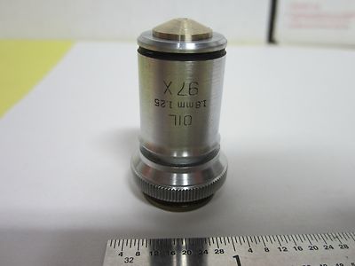 Microscope Vintage Part Optical Objective Bausch & Lomb 97X Optics Sk