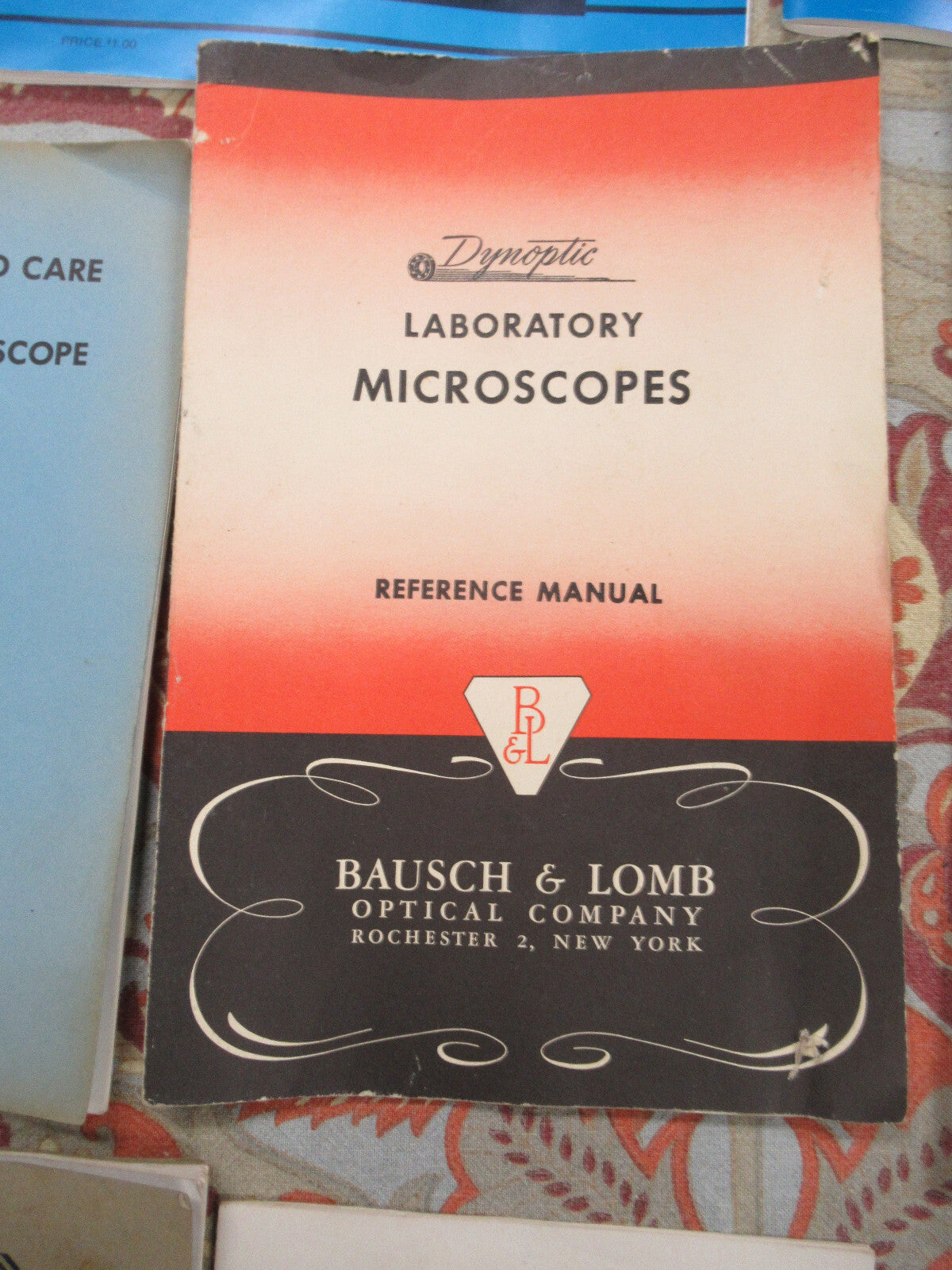 ANTIQUE LOT B&L AO NIKON MANUAL CATALOG MICROSCOPE PART AS PICTURED &88-a-30