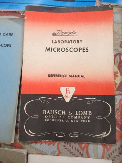 ANTIQUE LOT B&L AO NIKON MANUAL CATALOG MICROSCOPE PART AS PICTURED &88-a-30
