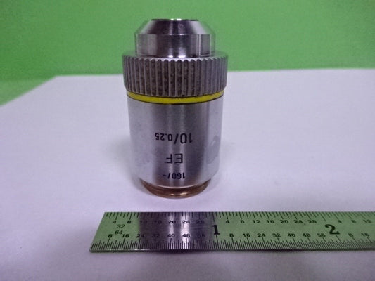 Microscope Part Objective Ernst Leitz Wetzlar Germany Ef 10X Optics