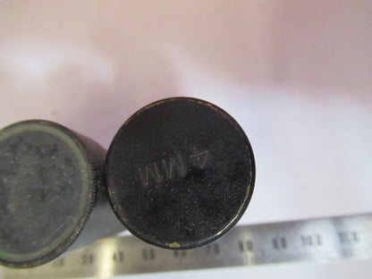 LOT 3EA ANTIQUE BRASS CANISTER OBJECTIVE  MICROSCOPE PART AS PICTURED S3-B-10