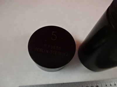 Empty Antique Microscope Objective Container R. Fuess Berlin 5